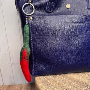Red Chili Pepper Bag Charm Fun Felted Wool Purse Charm NEW Red Accessories NEW!